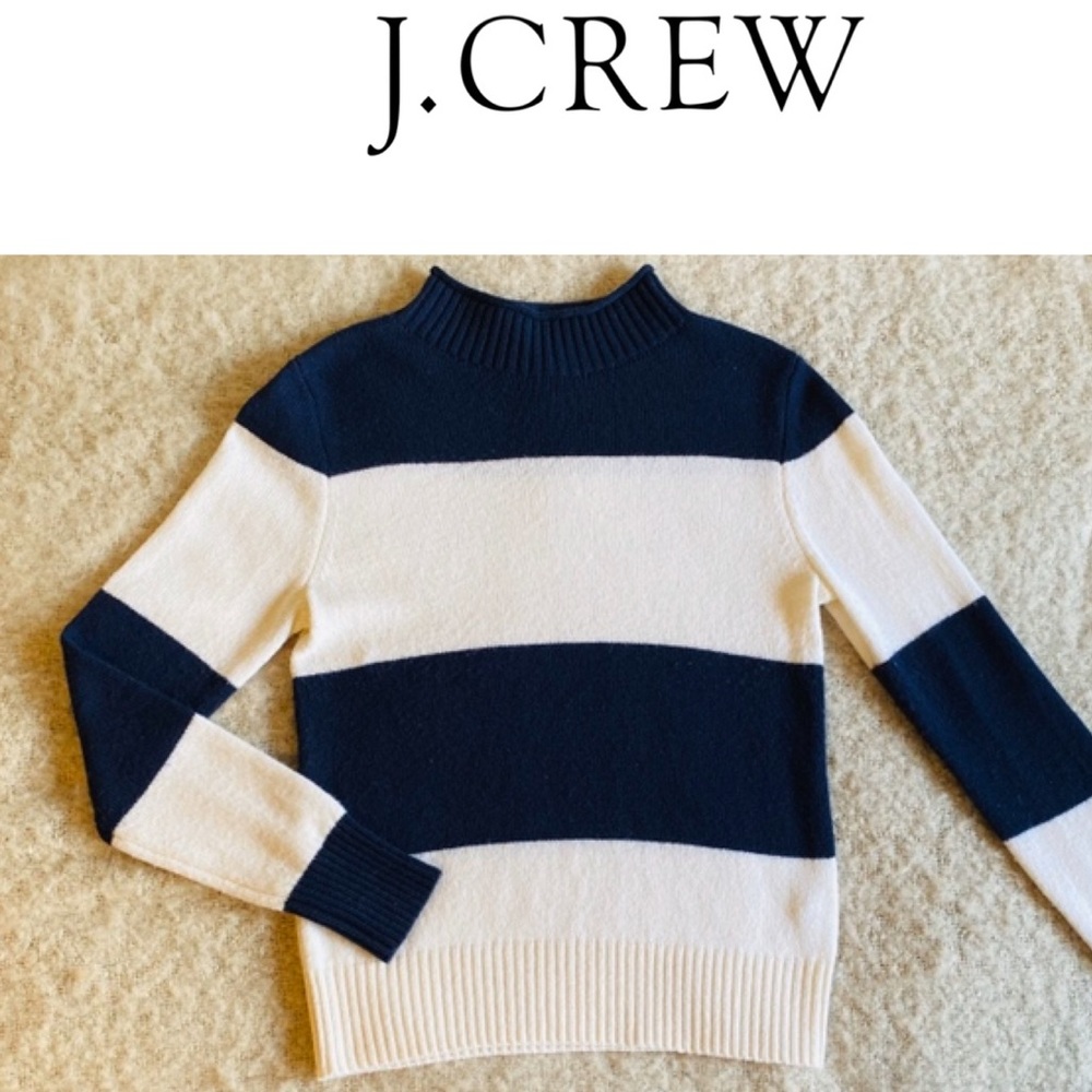 ⭐️ J. CREW ALWAYS Striped Wool Sweater-XS